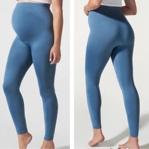 BLANQI EVERYDAY Maternity Belly Support Leggings in Oil Blue size Medium